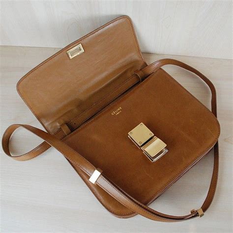 edge bag celine|Celine brown shoulder bag.